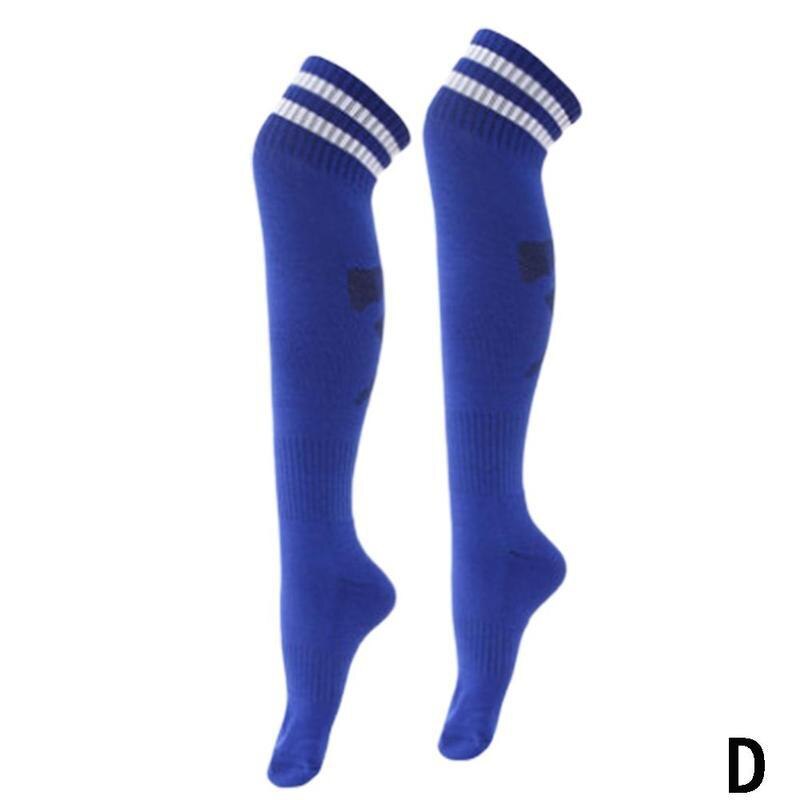 1 par mænd kvinder sokker sportssokker knæ fodbold baseball fodbold over knæ ankel legging strømper: D