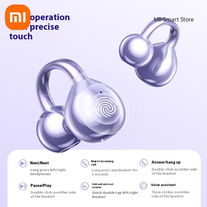 Xiaomi Bluetooth 5.4 oordopjes Draadloze koptelefoon Clip-on oordopjes met digitaal display Ruisonderdrukkende waterdichte sportoortelefoon