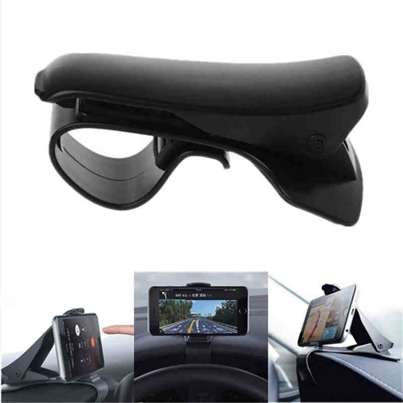 Soporte Universal de teléfono para coche, soporte de teléfono para tablero de navegación GPS, pinza de teléfono móvil sostenedor plegable, soporte para Auto