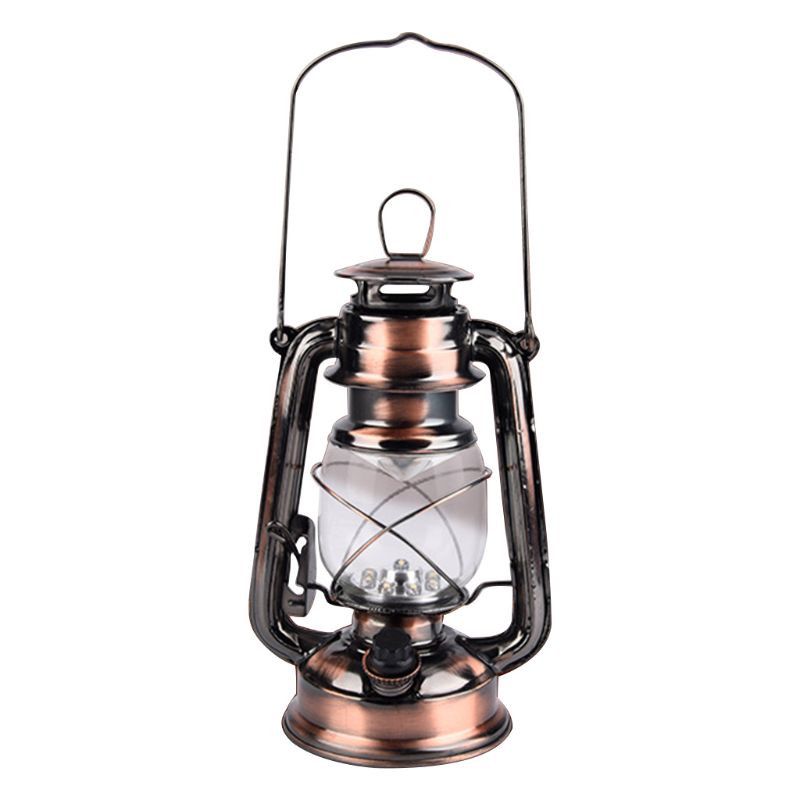 årgang ledet lampe lanterne energibesparende håndholdt lommelykt med hengekrok til utendørs camping