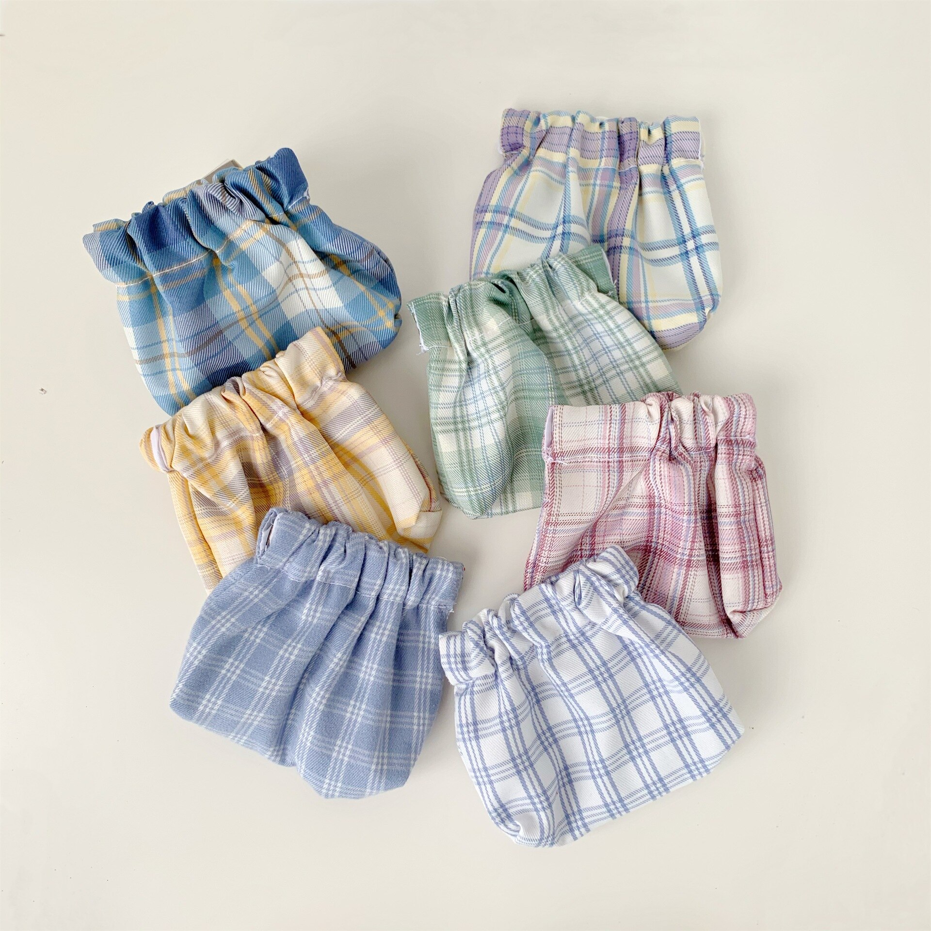 Japoński portmonetka w stylu Vintage prosty Mini Retro Plaid Plaid śliczny Mini portmonetka dziewczyny worek do przechowywania dla kobiet Mini kontrastowy piórnik