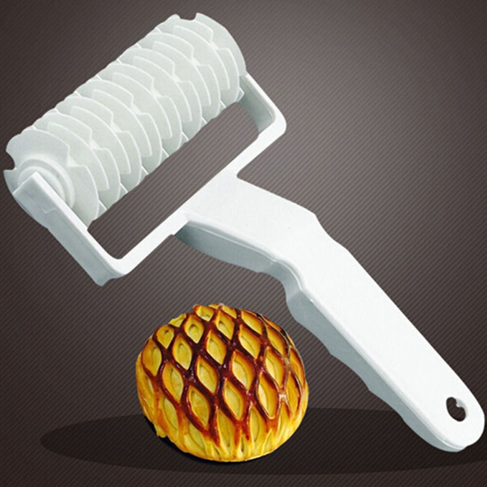 Pie Pizza Cookie Cutter Bakeware Embossing Dough Roller Lattice Cutter Biscuit Pie Kitchen Accessories Craft Pastry Baking Tools