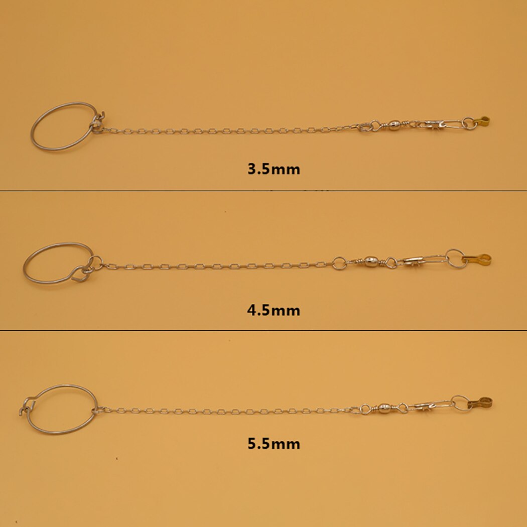 Cadena de pie para pájaros, cadena de pie creativa de acero inoxidable para loros, suministros para pájaros, cadena de pie, suministros para mascotas para loros