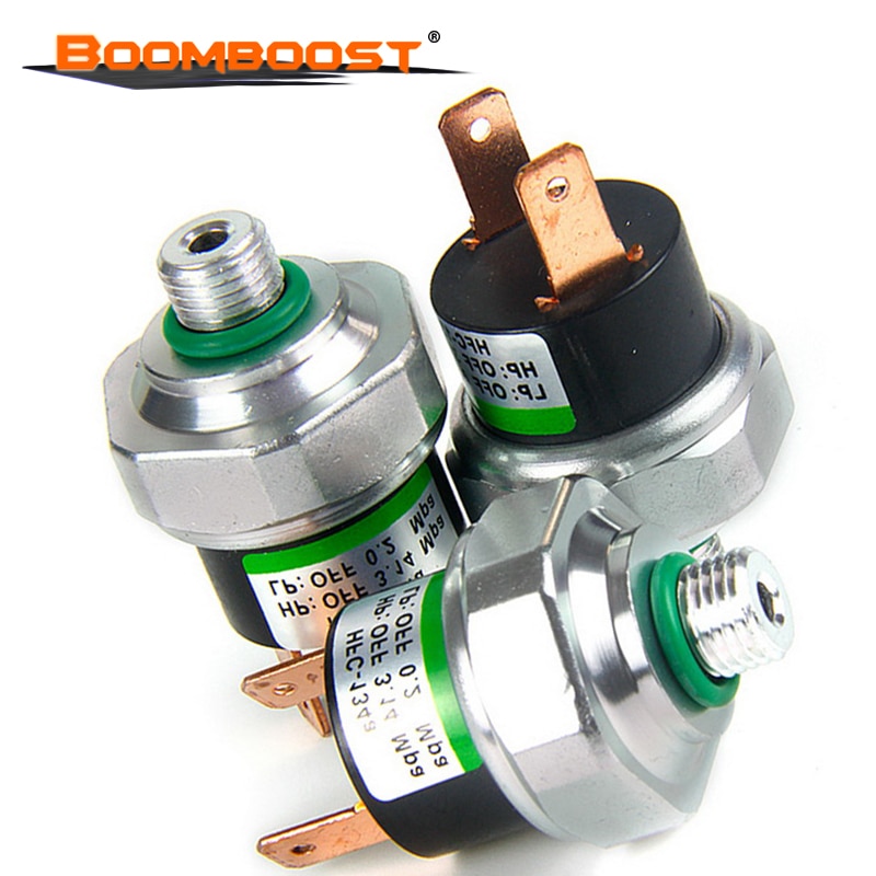 Universal 11mm for Air Conditioning A/C System Binary Universal Pressure Sensor High / Low Side valve Switch