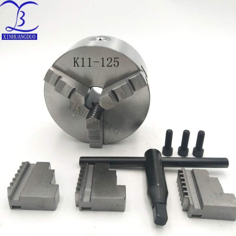 K11-125 3 jaw chuck/125MM manual lathe chuck/3-Jaw Self-centering Chuck Self Centering Lathe Milling Chuck
