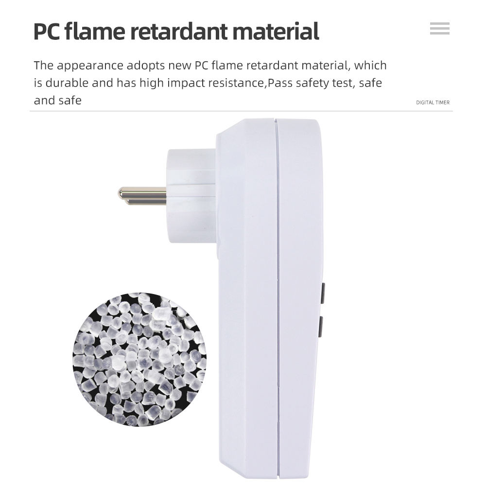 24 Hour Cyclic Electronic Digital Timer Switch EU UK AU US BR FR Plug Kitchen Timer Outlet Programmable Timing Socket 220V