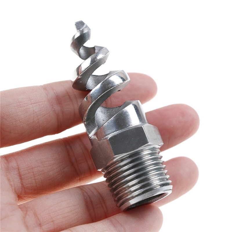 1/2 " fuld kegle spiral jet dyse rustfri vandtåge sprinkler til have- og plænevanding