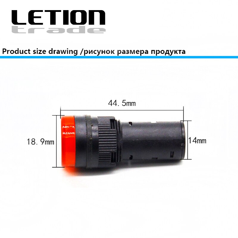 16mm 12V 24V 220V Panel Mount LED Power Indicator Pilot Signal Light Lamp Red Blue White Green Yellow