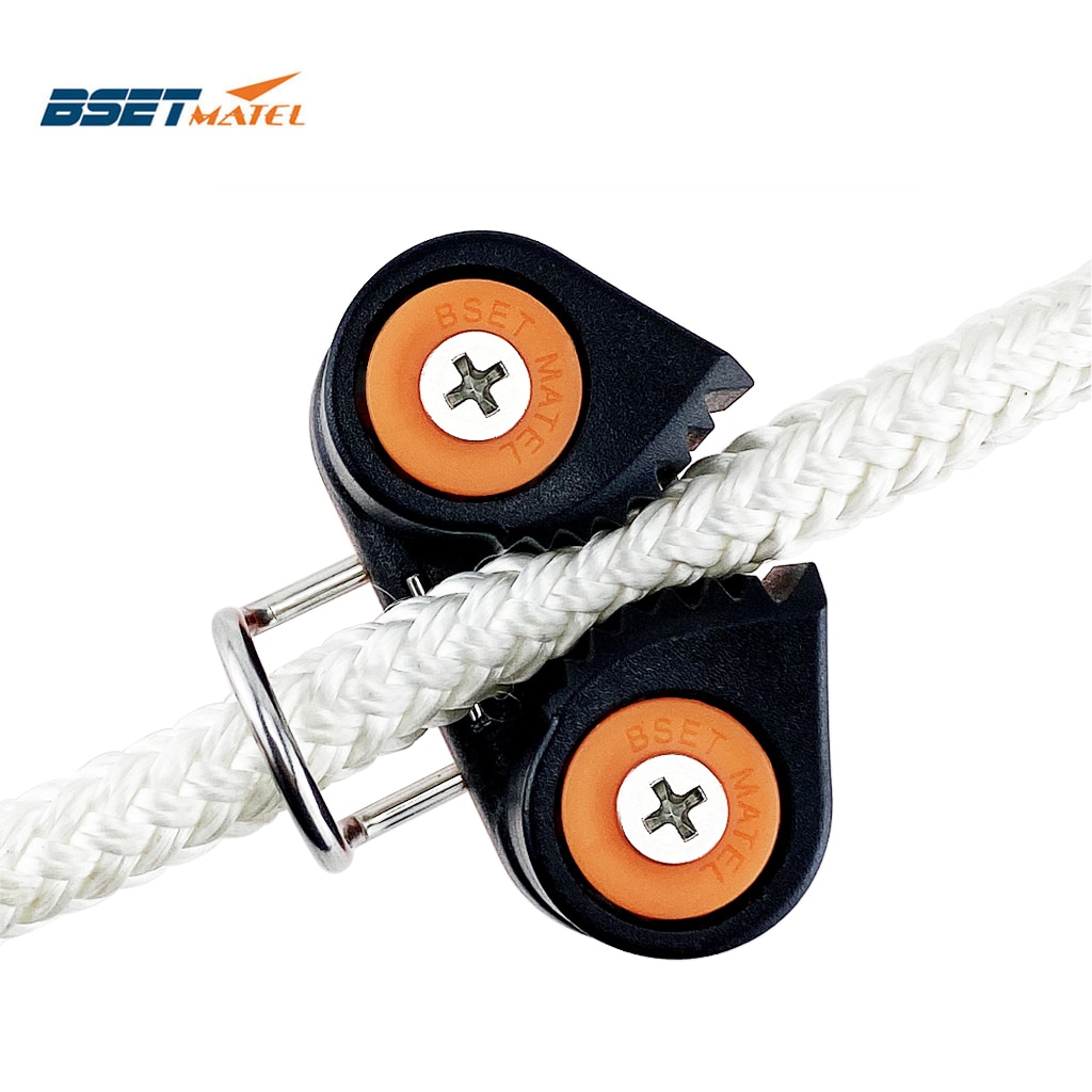 Composite 2 Row Matic Ball Bearing Cam Cleat with leading Ring Pilates Equipment Boat Fast Entry Rope Wire Fairlead Sailing