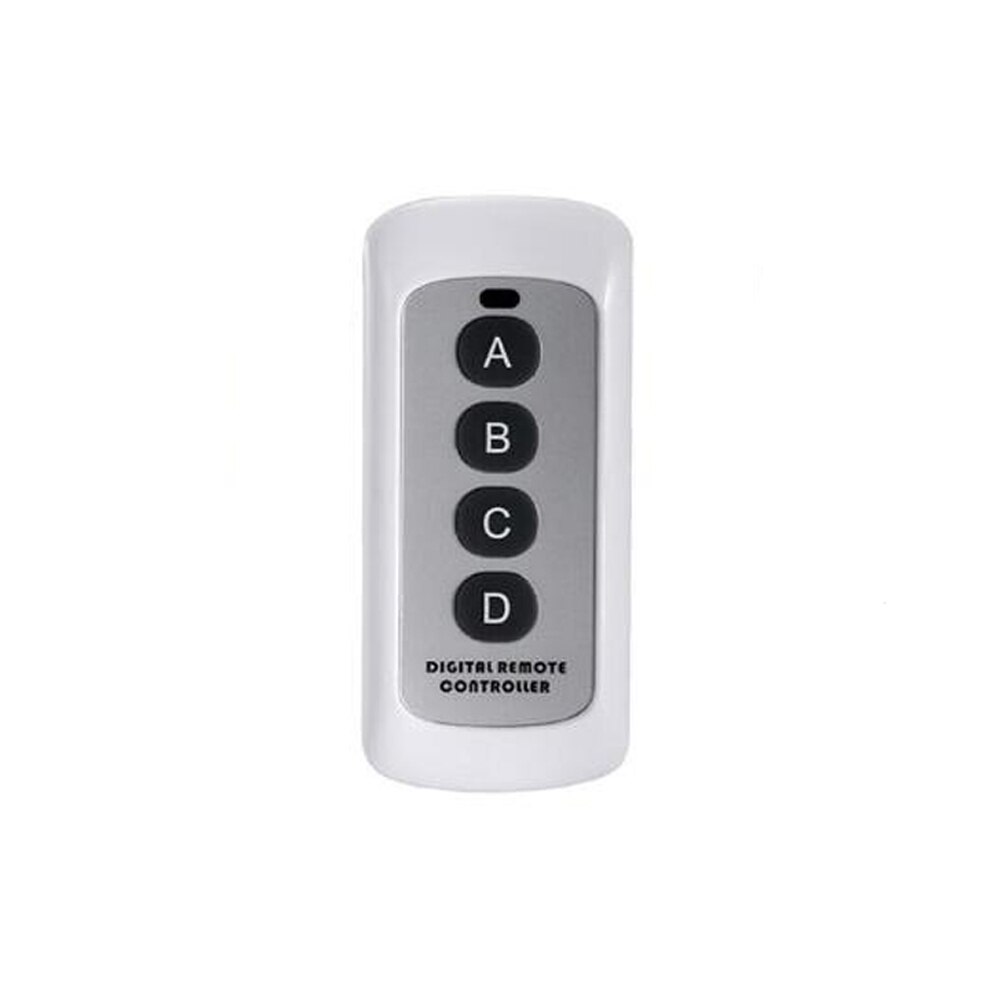 Drahtlose RF433-Fernbedienung mit 4 Tasten funktioniert für Lichtschalter, 433 MHz, Entfernung 20 m, Digital