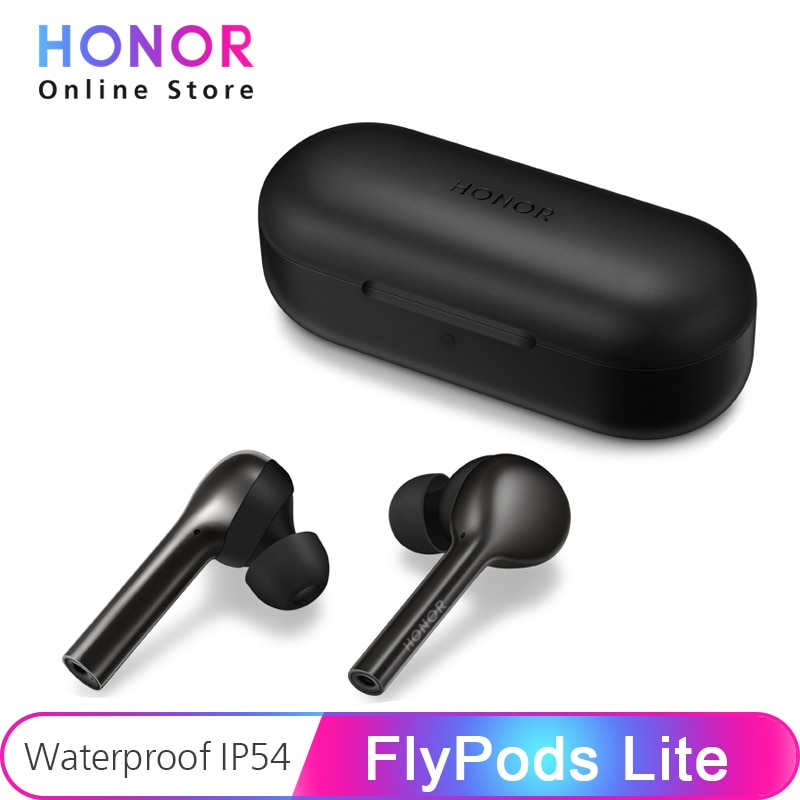 Originele Huawei Honor Flypods Lite Draadloze Oortelefoon Waterdichte IP54 Dubbele Tap Controle Draadloze Lading Bluetooth 4.2