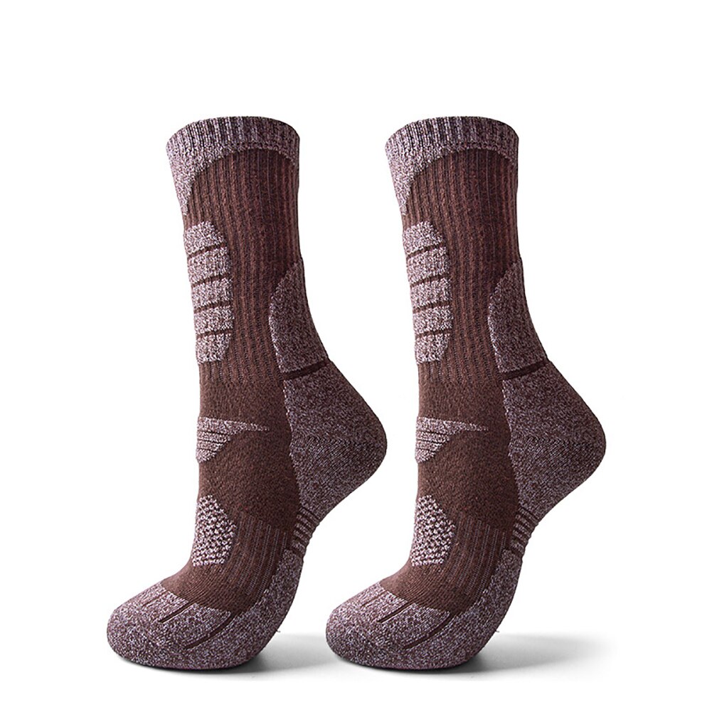 1 paar Sport Warme Mittel Rohr Bergsteigen Haus Dicke Winter Skifahren Socken draussen Snowboard Nicht Weiche Atmungsaktive: licht kaffee