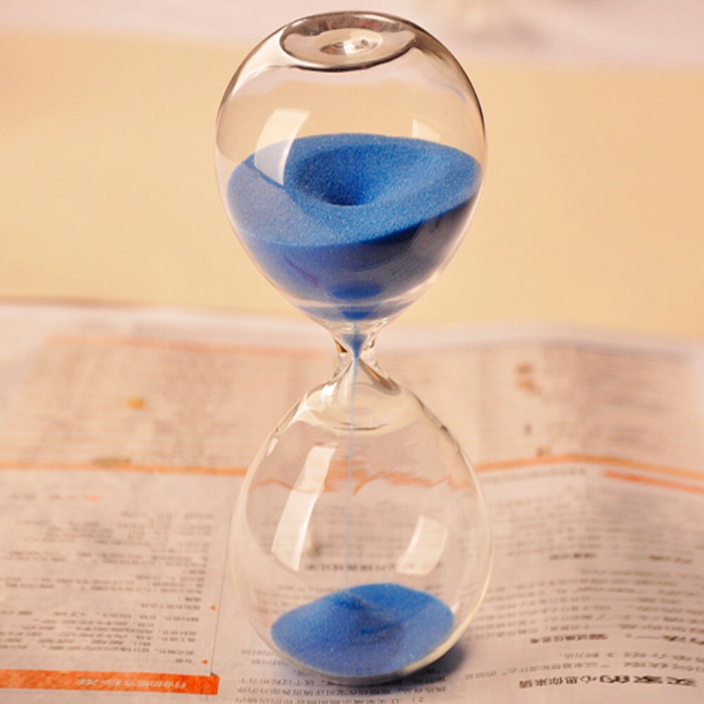 Minutes Mini Hourglass Sandglass Sand Clock Sand Timer (Blue)
