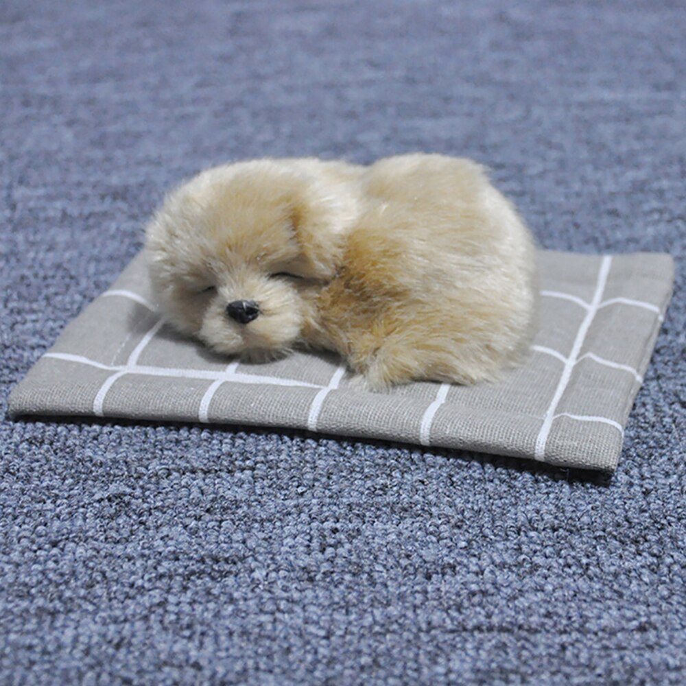 Auto Ornamenten Pluche Simulatie Slapende Hond Puppy Dashboard Decoratie Auto Interieur Home Decor Meubels Accessoires