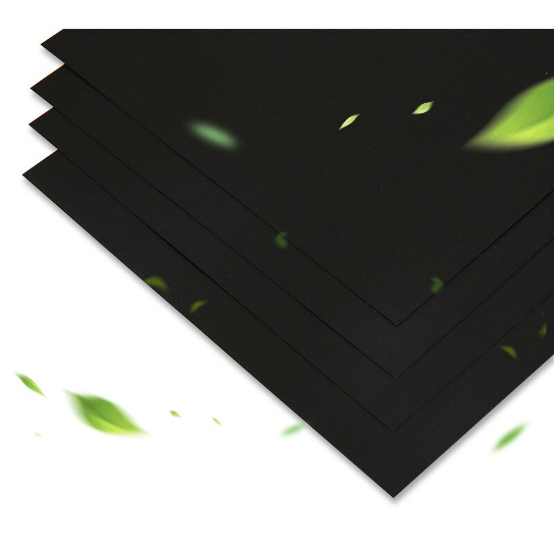 50(100)pcs/lot A4 Black Kraft Paper DIY Card Making 70g 80g 110g 150g 180g 220g Craft Paper Thick Paperboard Cardboard