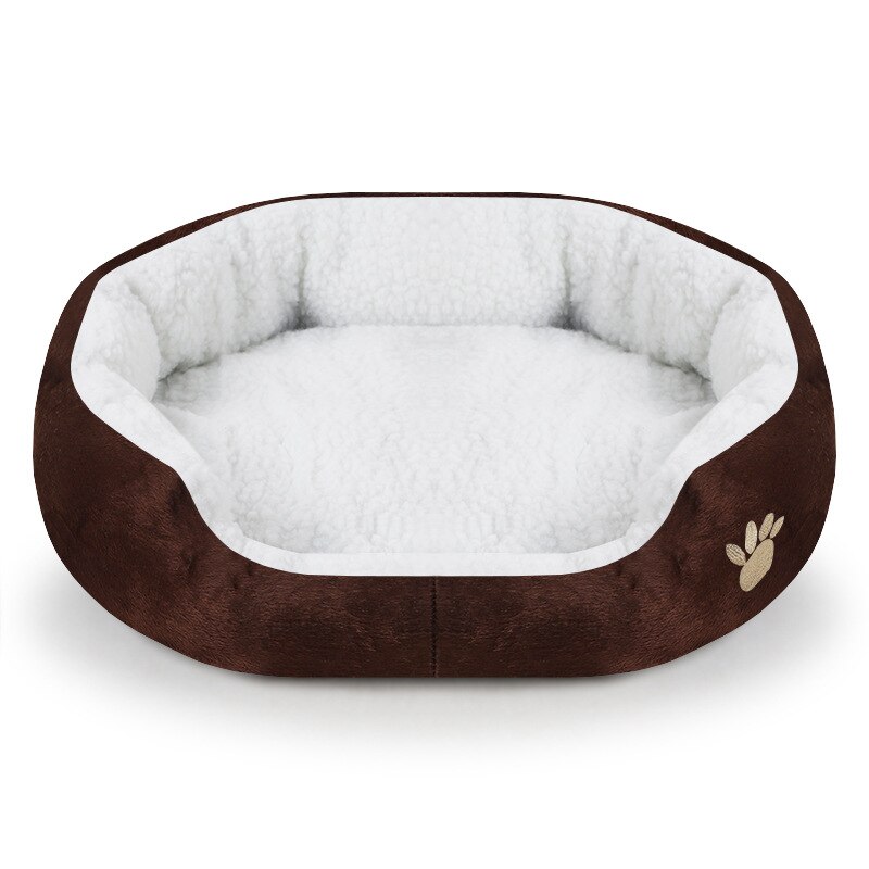 Saco de dormir suave para perro y gato, Cashmere Warming, cama para perro, sofá, tumbona, nido, cojín, producto para mascotas, accesorios para perros: Coffee