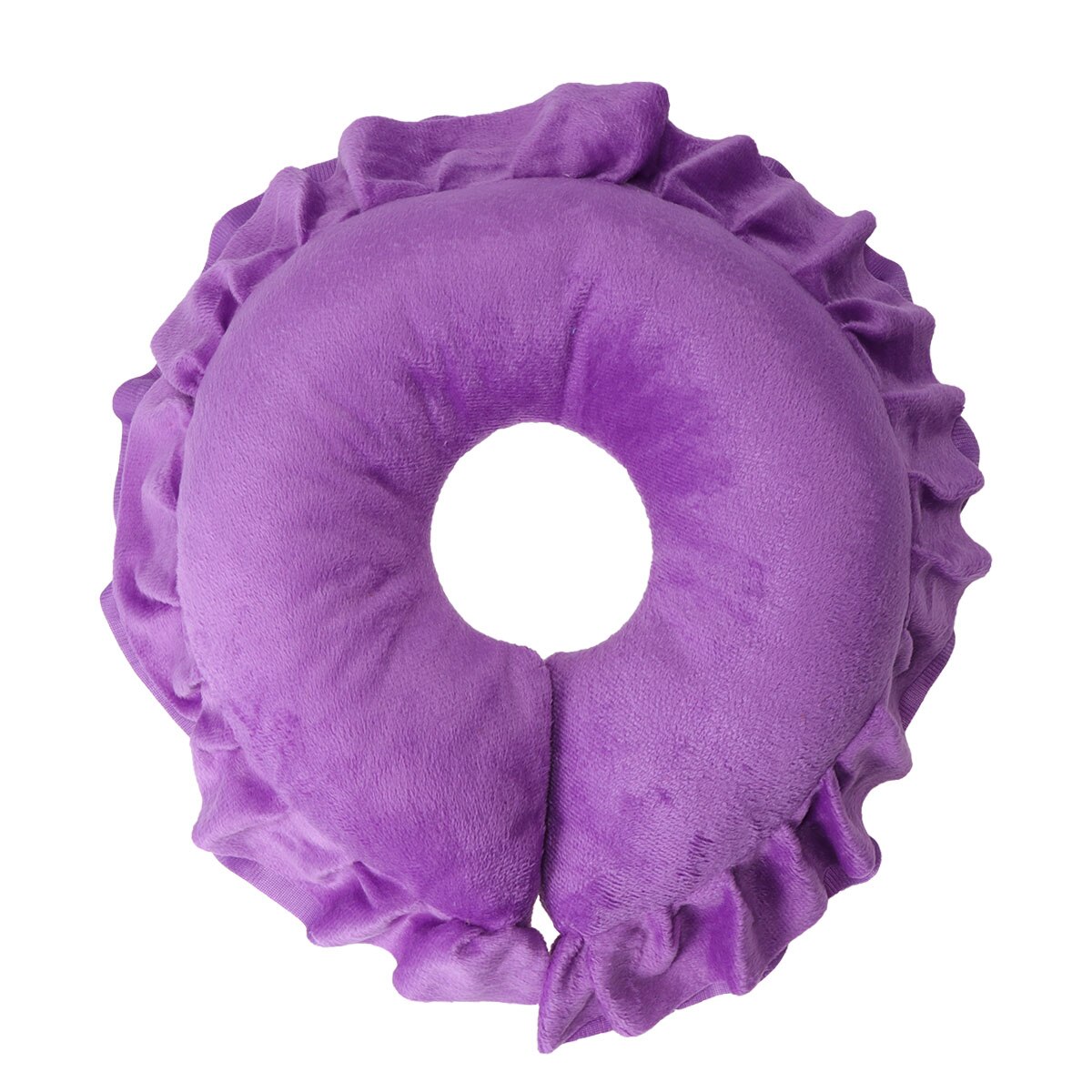 Face Hollow Pillow Face Cushion Salon U-Shaped Pillow Soft Face Massage Sleeping Lying Hollow Pillow Head Cushion Face Pillow: Purple