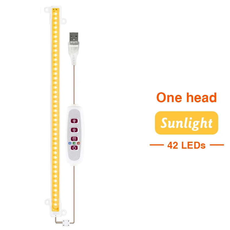 LED Full Spectrum Phyto Lamp USB 5V Grow Light Bar 30cm 1T 2T 3T 4T Plants Flowers Led Greenhouse Cultivo Hydroponic: Cold White