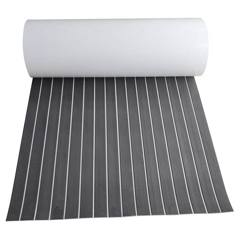 Self-Adhesive EVA Foam Teak Decking Yacht Marine Flooring Synthetic Boat Floor Mat 2400X450X6mm