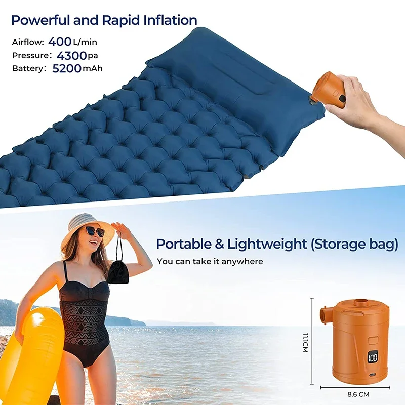 Electric Air Pump Inflator Battery Rechargeable Ai... – Grandado