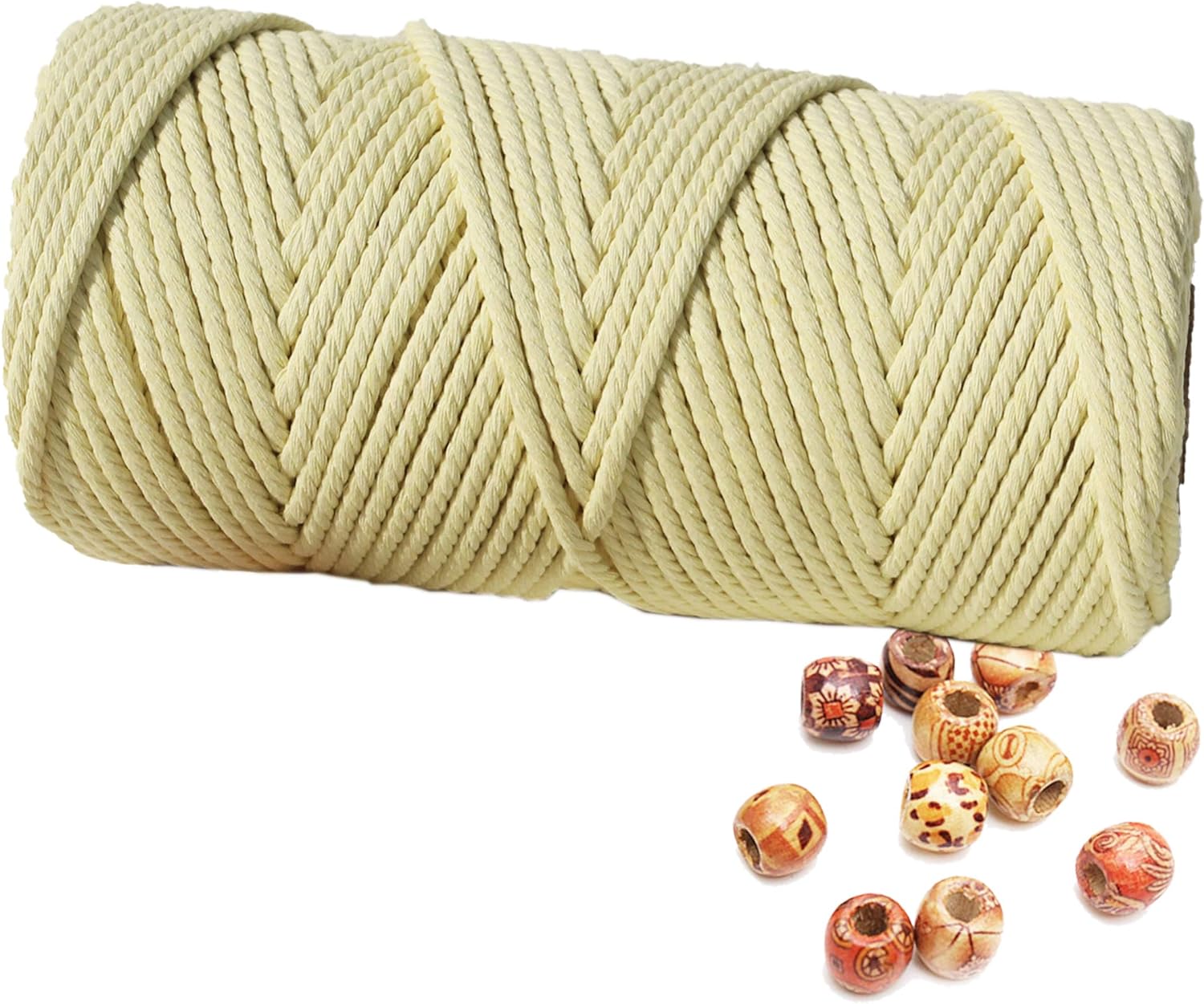 4 mm natuurlijk katoenen macrame touw macrame katoenen koord voor muuropknoping plantenhangers ambachten cadeauverpakking en bruiloftsdecoraties: Koper