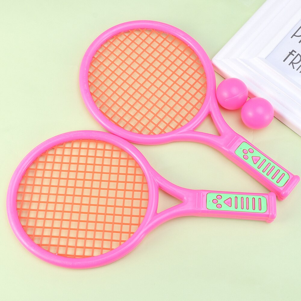 1 paar Kinder Tennis Schläger Tragbare Sport Leichtbau Schläger Sets Badminton Schläger für Kleinkinder Schüler Kinder