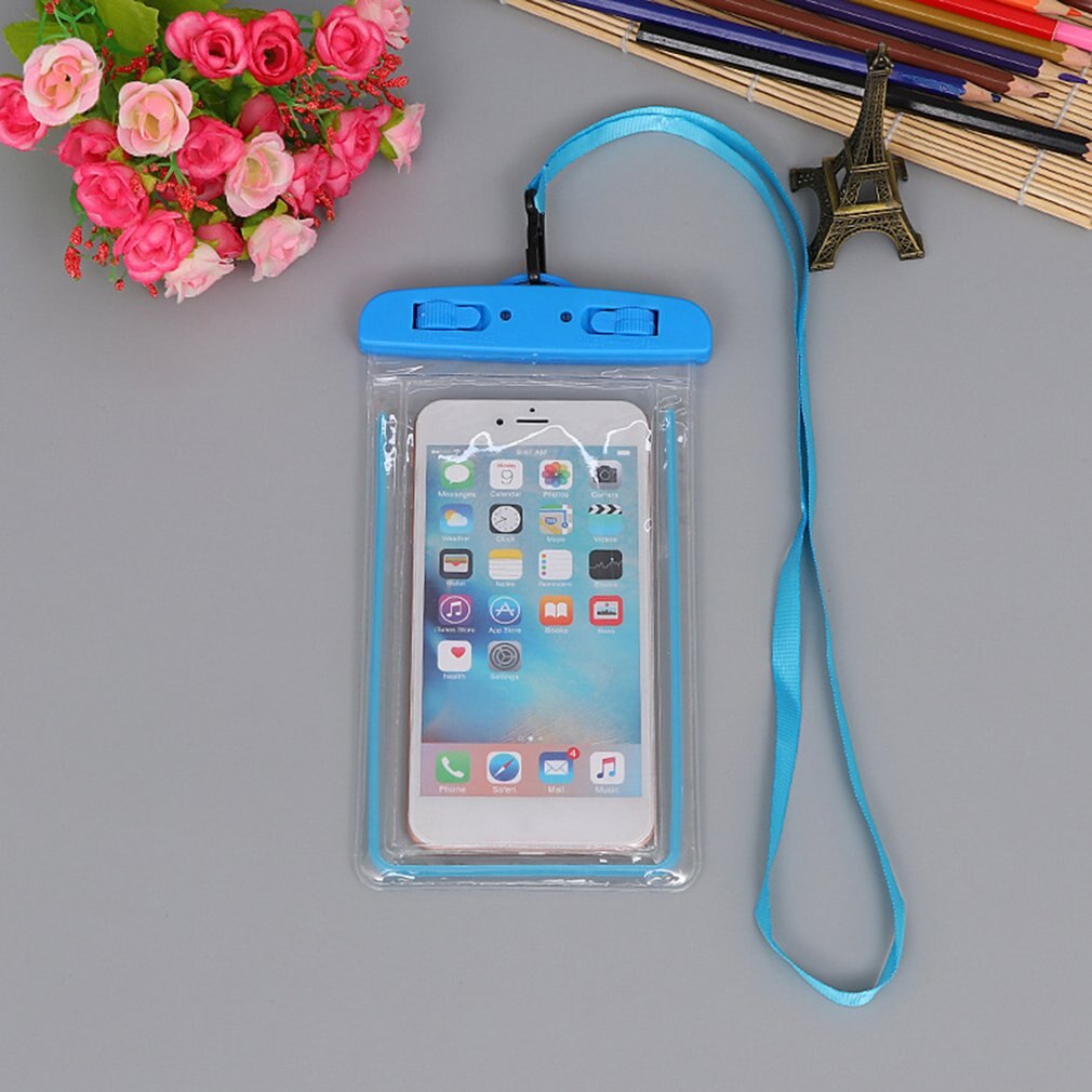 Outdoor Waterproof Phone Bag, Luminous Universal Mobile Phone Case, With Neck Strap, For Swimming Surfing Fishing Boating: 2