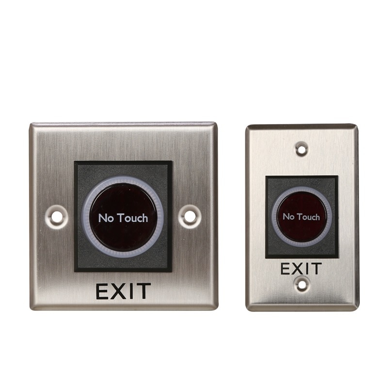 12V IR No Touch Door Infrared Sensor Touchless Exit Button Switch for Access Control Systems Garage Openers