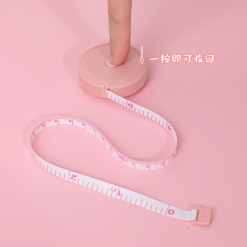 Cute Mini Tape Measure Fun Cartoon Portable Tape Measure Multifunctional Measuring Tool Measurements Leather Tape Measure