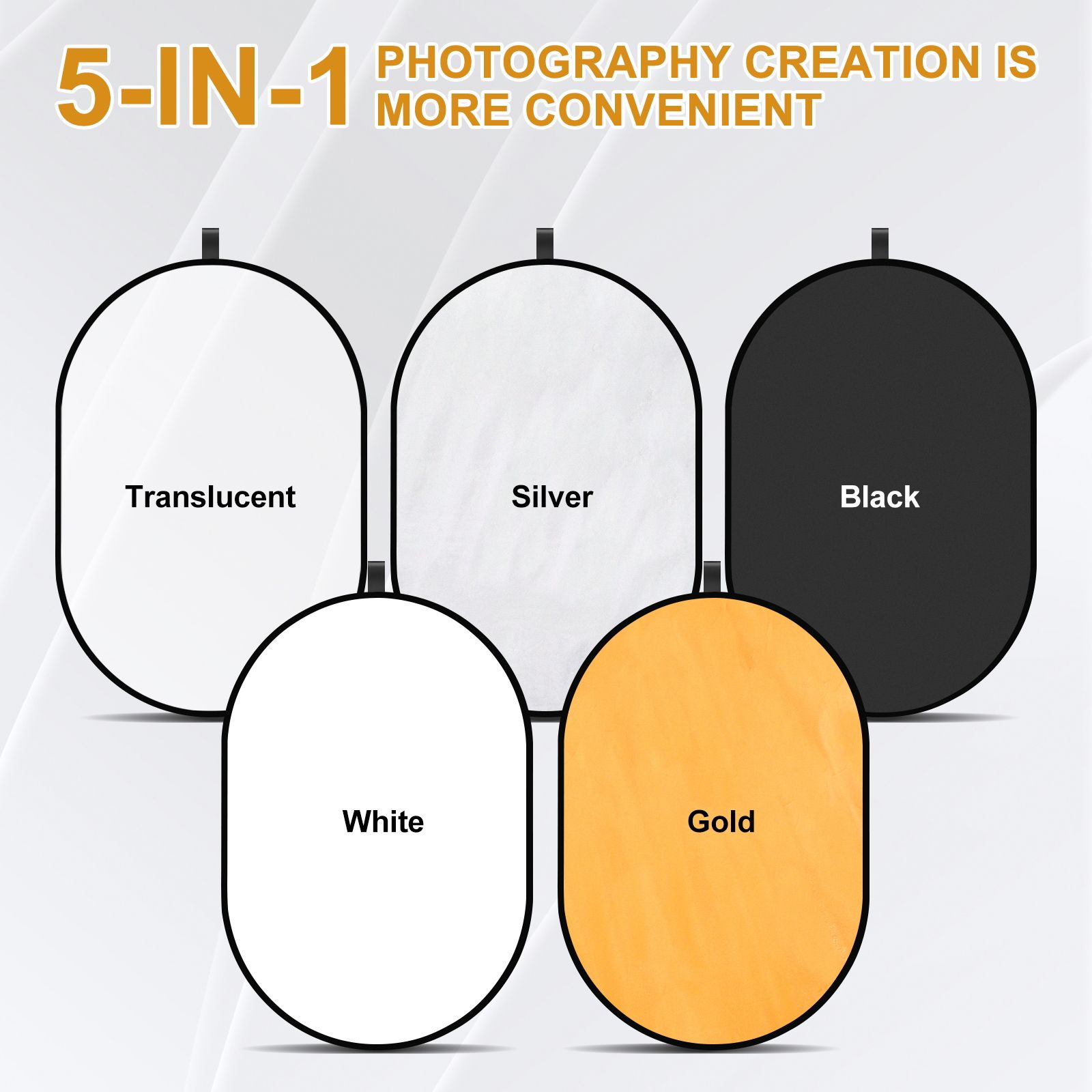 Grote fotografische reflector Pop-up diffuser Lichtreflectoren Draagbaar softboxpaneel Buiten Binnenverlichting Controle Reisgereedschap