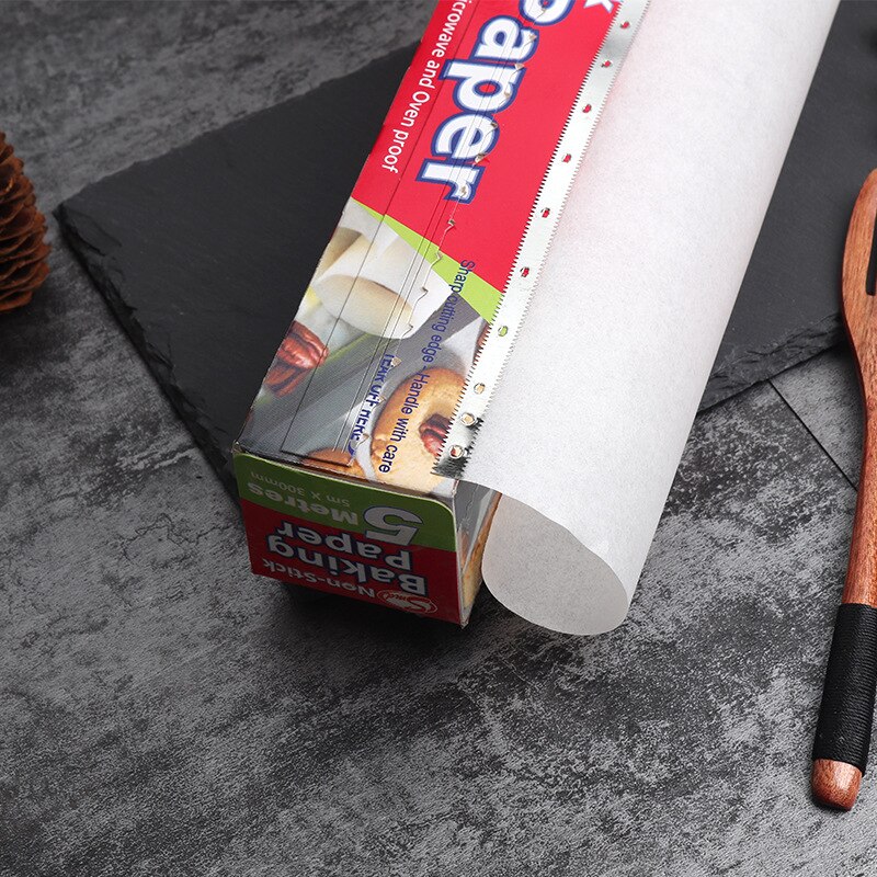 5/10/35M White Non-Stick Cookie Sheet Parchment Paper Baking BBQ Party Sheets Pan Line Paper Oil Paper Butter Non-stick Paper