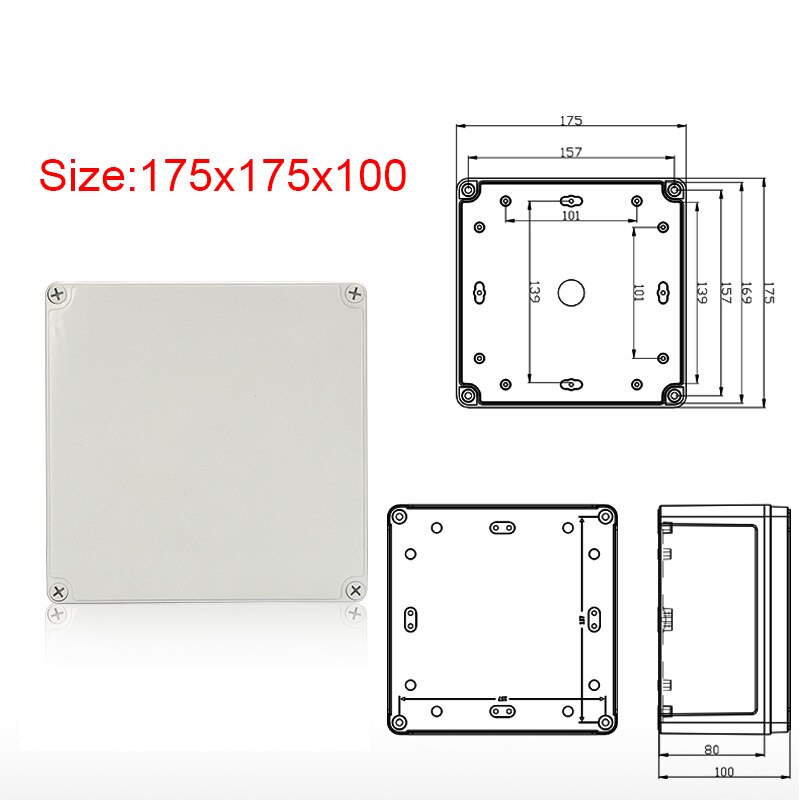 IP67 Waterproof Electrical Junction Box ABS plastic Enclosure Case Outdoor Distribution box for CCTV Camera