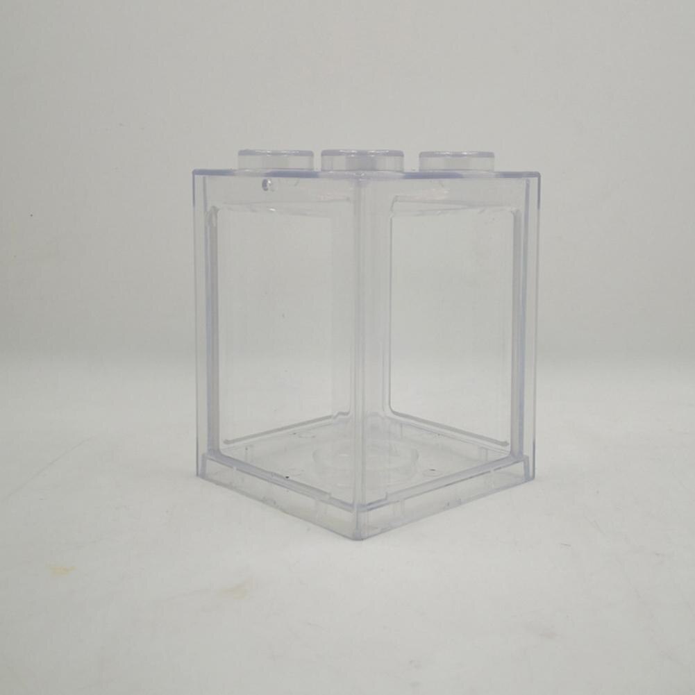 Aquarium Stapelen Ecologische Emmer Aquarium Algen Bal Spider Doos Kleine Mini Reptiel Rij Cilinder Landschap Seawe: Transparent