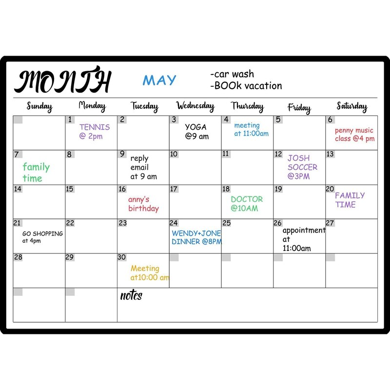 3Pcs Weekly Planner Bundle Magnetic Whiteboard Planner Dry Erase Set