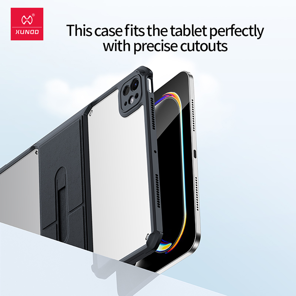 Xundd For iPad Pro 11 inch 13 inch Tablet Cover For iPad Air 11 13 Case with Folding Invisible Magnetic Bracket Holder Case