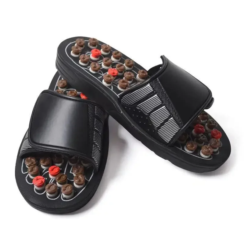 Voeten Massage Slippers Voetreflexologie Acupunctuur Therapie Massager Lopen Steen Schoenen Acupunctuur Geplaveide Massager: MULTI
