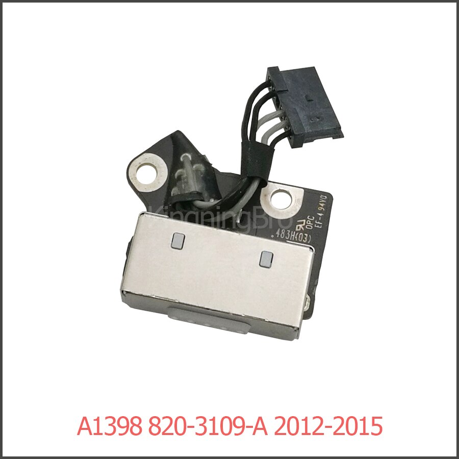 Original power dc jack 820-3109-a 820-3248-a 820-3584- a for macbook pro retina 15 "  a1398 13 "  a1425 a1502