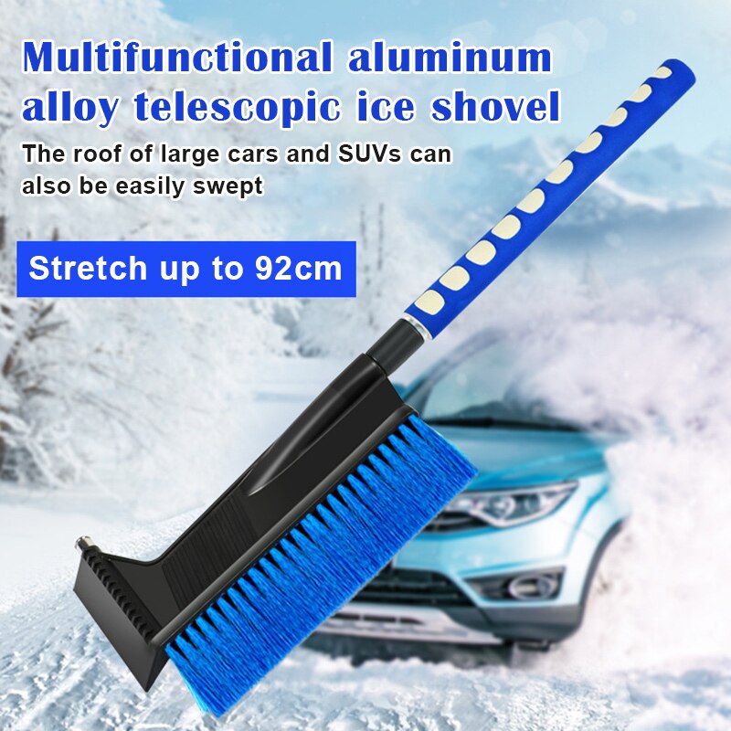 3-In-1 Multi-Function Car Snow Removal Shovel Car Snow Ice Brush Glass Defrosting Deicing Cleaning Tool TUE88: Default Title