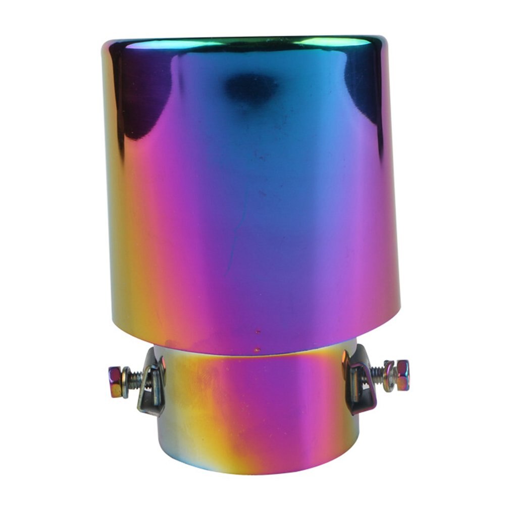 Universal Stainless Steel Car Exhaust Tail Muffler Throat Modified Exhaust Pipe Stainless Steel Silencer