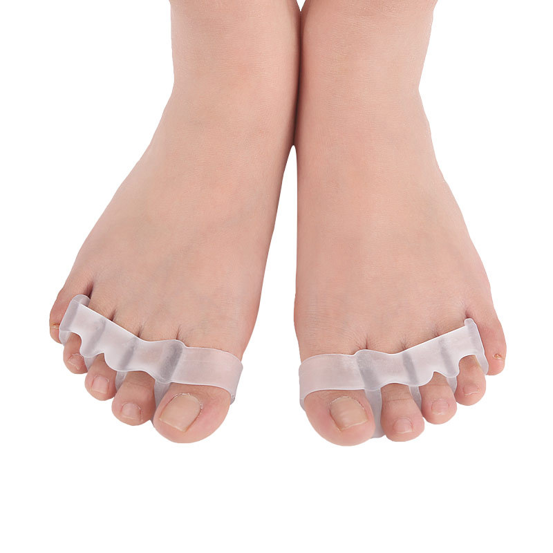 2 stk= 1 par hallux valgus knyster hammerbeskytter finger tå separator fodpleje glattejern corrector bursitis tommelfinger pedicure