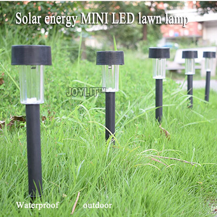 1 Stks/partij Waterdichte Rgb Wit Zonne-Buis Licht Zonne-energie Opladen Led Gazon Lamp Rvs Voor Tuin