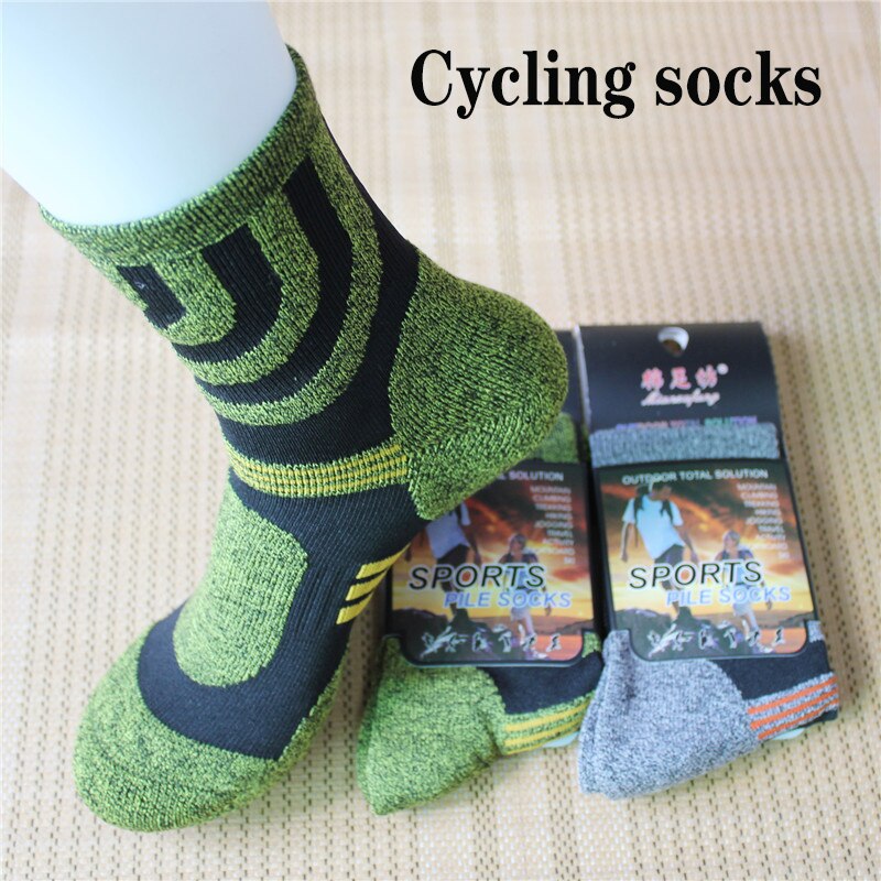 Outdoor Sokken Fietsen Slijtvast En Comfortabel Herfst En Winter Dikke Handdoek Bodem Coolmax Mannen Sport Sokken