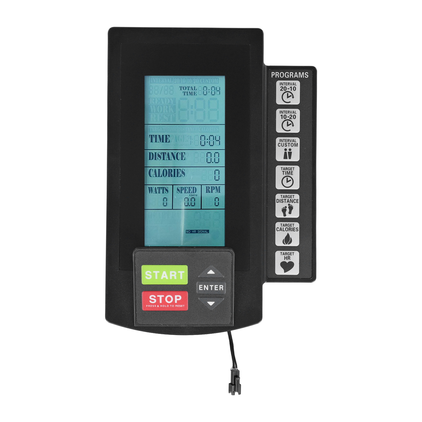 Teller Display Monitor Snelheidsmeter Windweerstand Hometrainer Tellerweergave Trainingsgegevens Windweerstand Hometrainer
