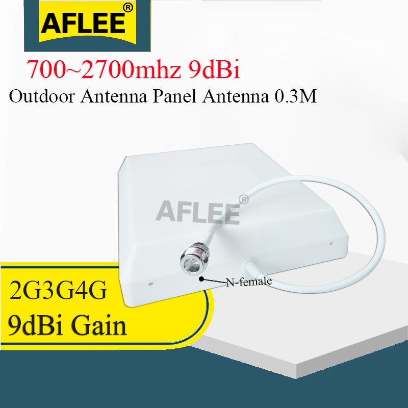 700-antenna Del pannello dell&#39;antenna di Guadagno dell&#39;antenna 9dBi dell&#39;antenna di GSM 2G3G4G LTE di 2700Mhz con cavo 2 m/0.3 m per l&#39;amplificatore mobile Del Segnale Del Segnale