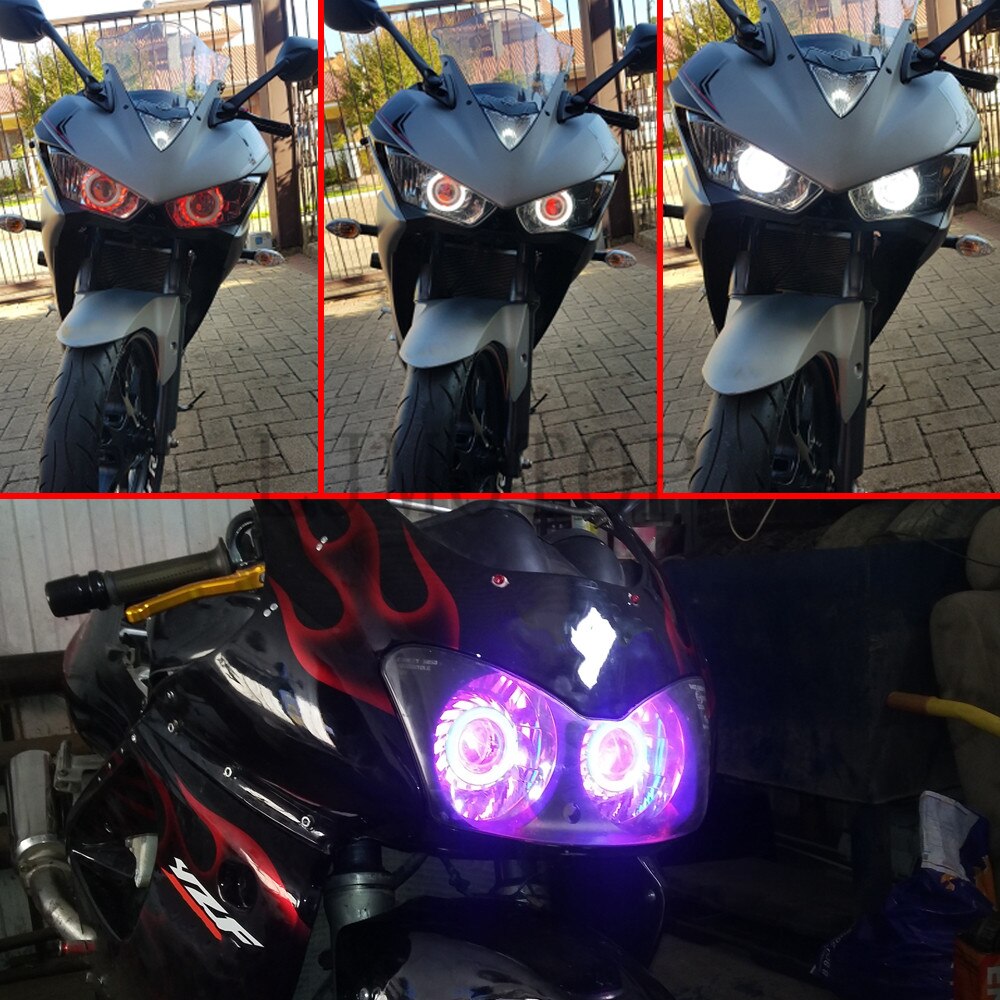 Für KTM exc-f 525 xc Suzuki GSF600 gsf 600 650S Bandit Motorrad LED Licht Engel Auge Scheinwerfer motorrad Projektor Scheinwerfer