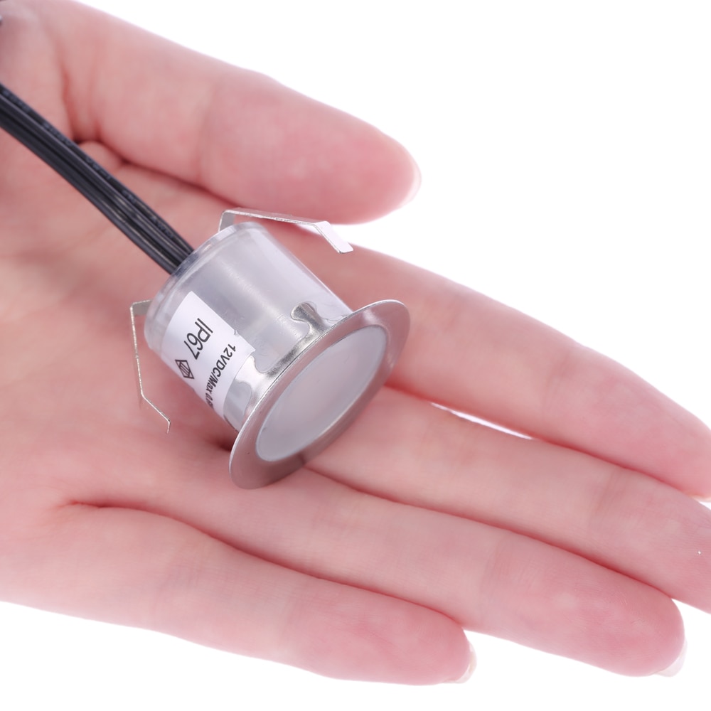 LED Deck Lights 10PCS 6W 500LM Small Recessed In-ground Underground IP67 Spotlight Outdoor Landscape Garden Yard Patio Pathway