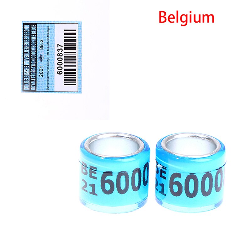 2einstellen Tauben Ringe Identifikation Ring Taube Fuß Ring mit zertifikat: Belgien