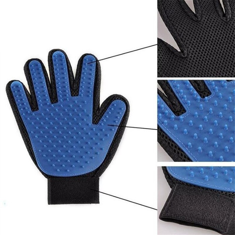 Hund Hundesalon Handschuh Silikon Katzen Pinsel Kamm Deshedding Haar Handschuhe Hunde Schlecht Reinigung Liefert Ebene Kämme