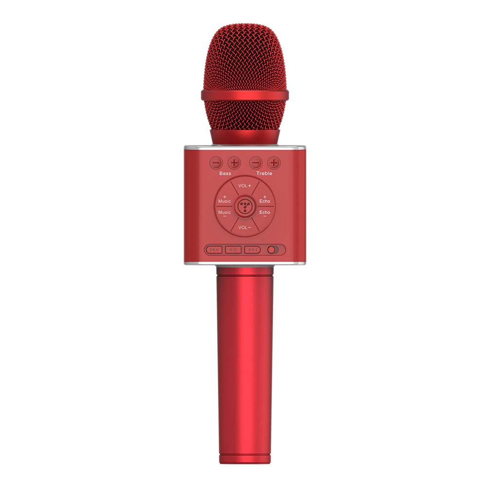 TOSING 04 Wireless Karaoke Microphone BT4.2 Speaker 2-in-1 Handheld Sing Recording Portable KTV Player for iOS/Android: Red