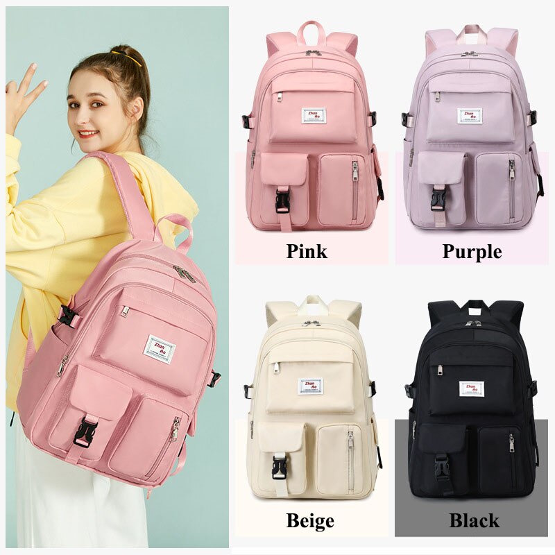 Großer laptop-rucksack für schülerinnen, studentinnen und mädchen, geeignet für 14 15.6 zoll-notebooks und laptops